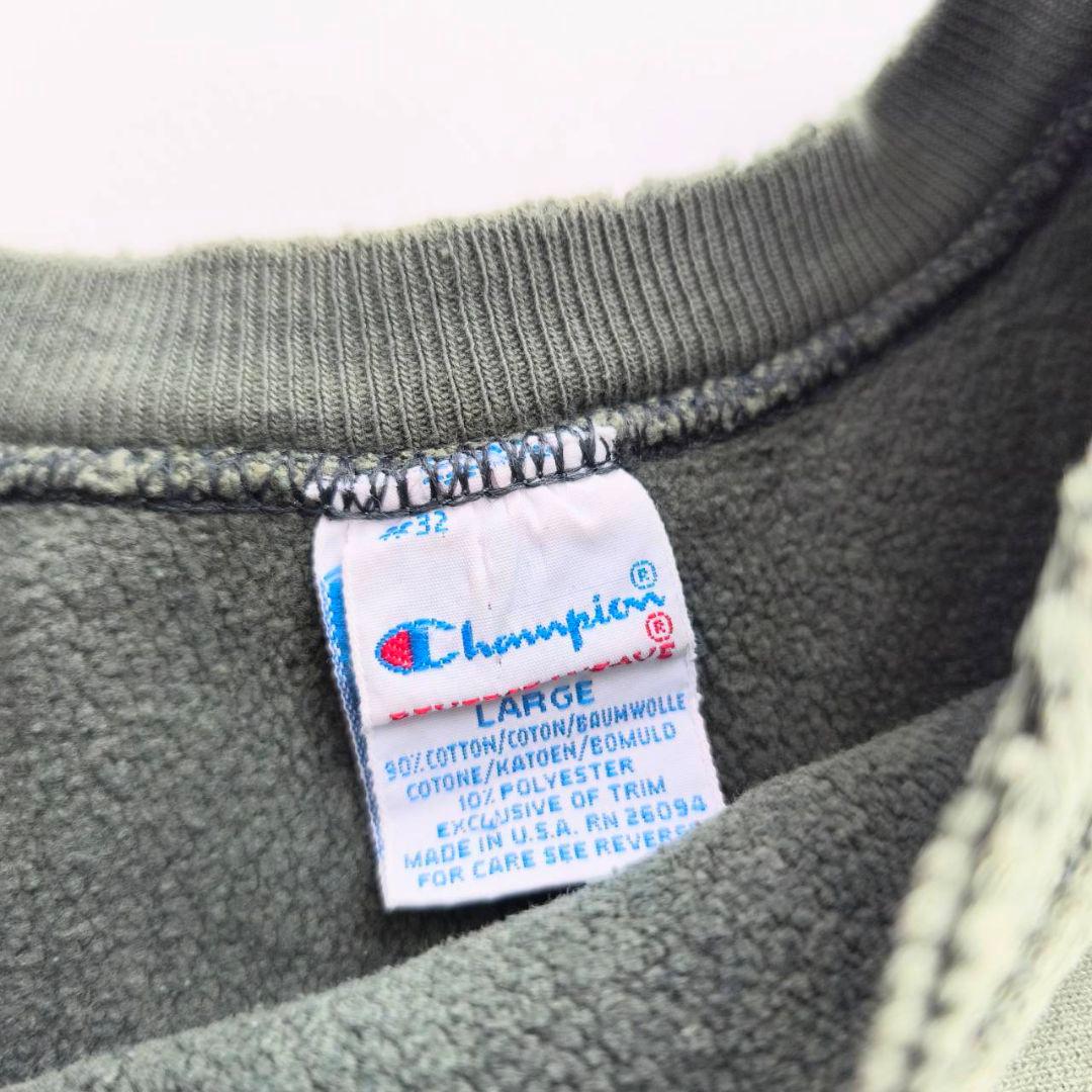 【USA製】90s チャンピオン リバースウィーブ カットオフスウェット L