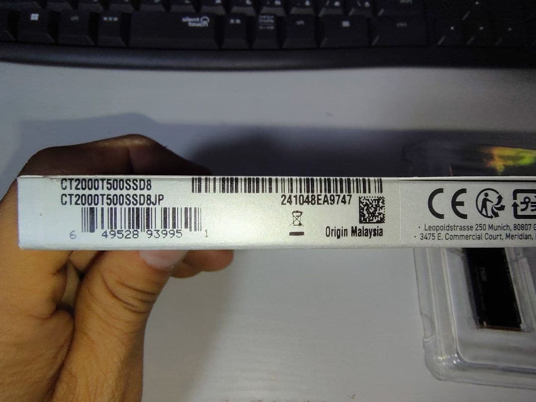 内蔵型SSD crucial Gen4 M.2 SSD 2TB T500PRO