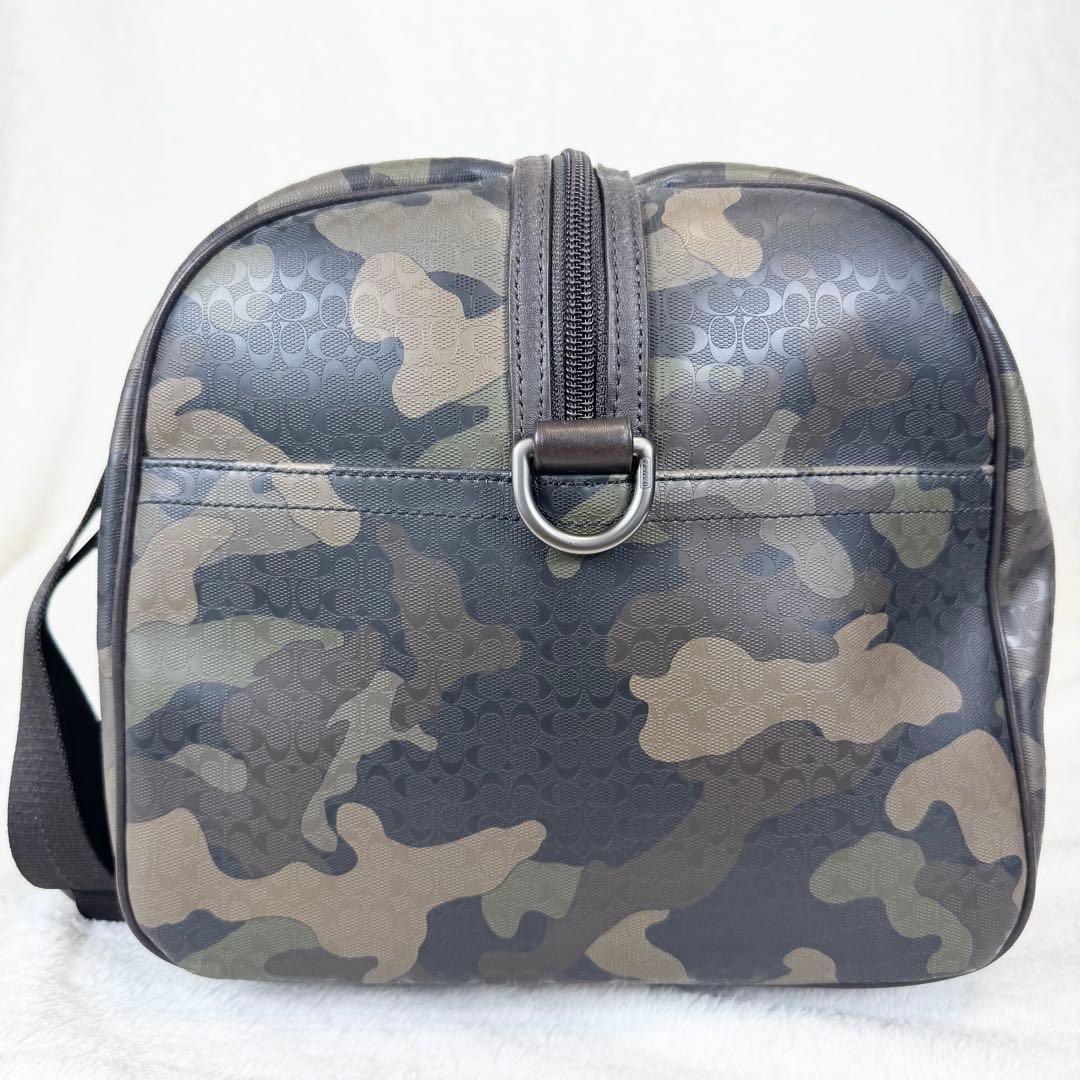 【美品・希少】COACH コーチ 大容量 ボストン ２WAY　カモフラ 迷彩