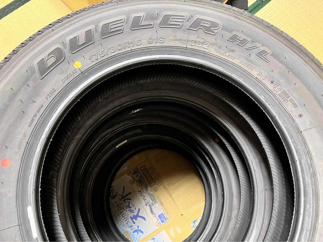 175/80R16 91Ｓブリヂストン ジムニーJB 9月新車外し純正タイヤ4本