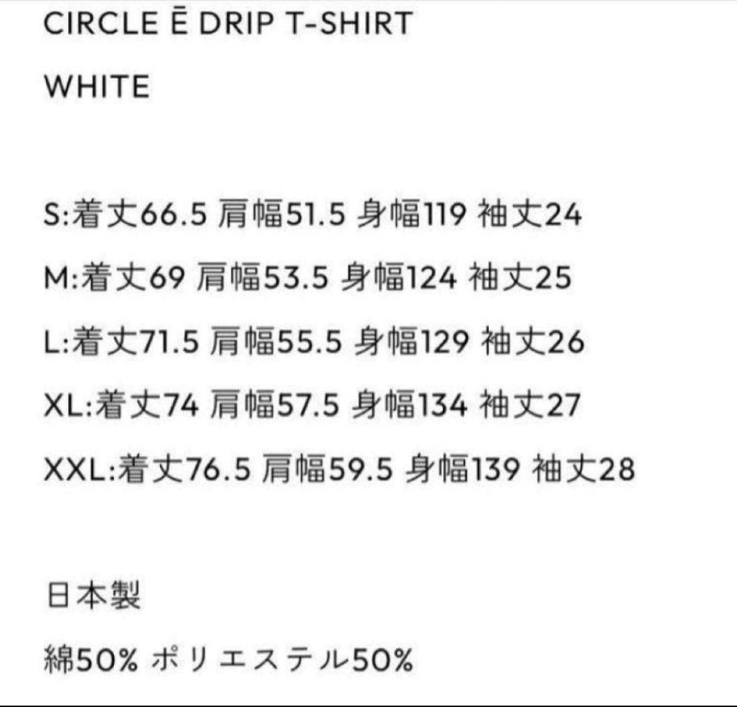 ENNOY Circle Ē Drip T-Shirt　XL　黒