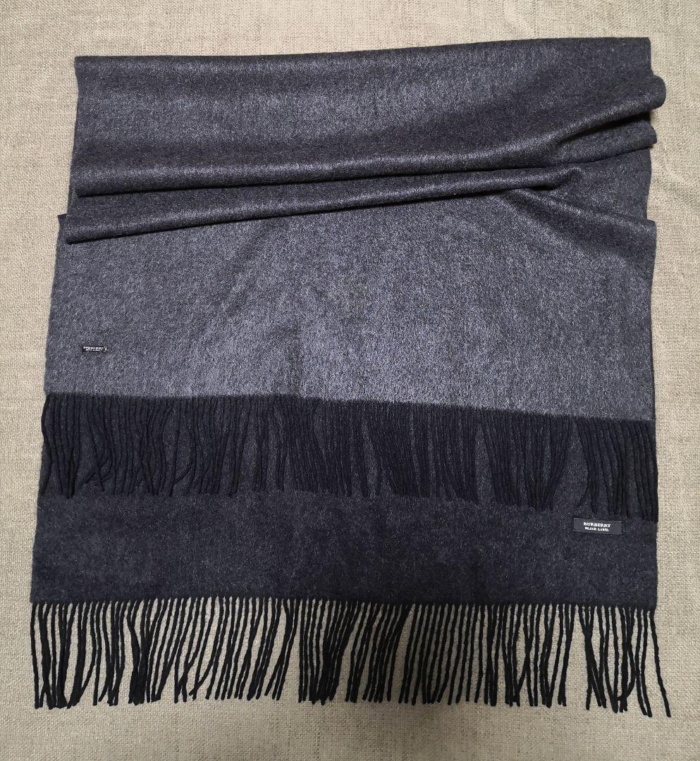 BURBERRY BLACK LABEL バーバリー カシミヤ 両面 ストール