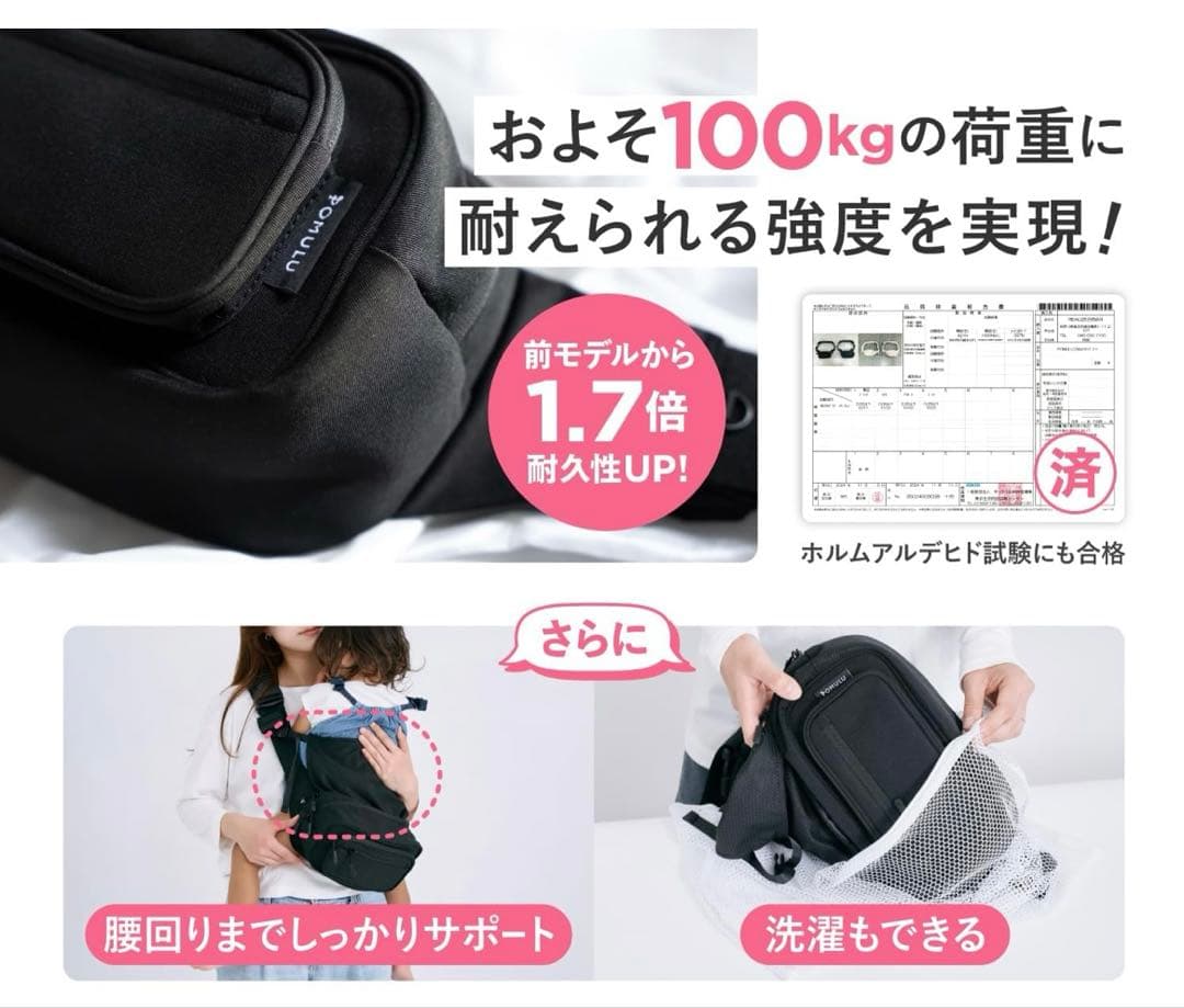 ※リニューアル前仕様　POMULU 2WAY ヒップシート　ショルダーバッグ