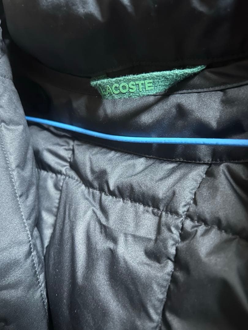 ラコステ LACOSTEオーバーサイズ ミリタリーコートM 黒
