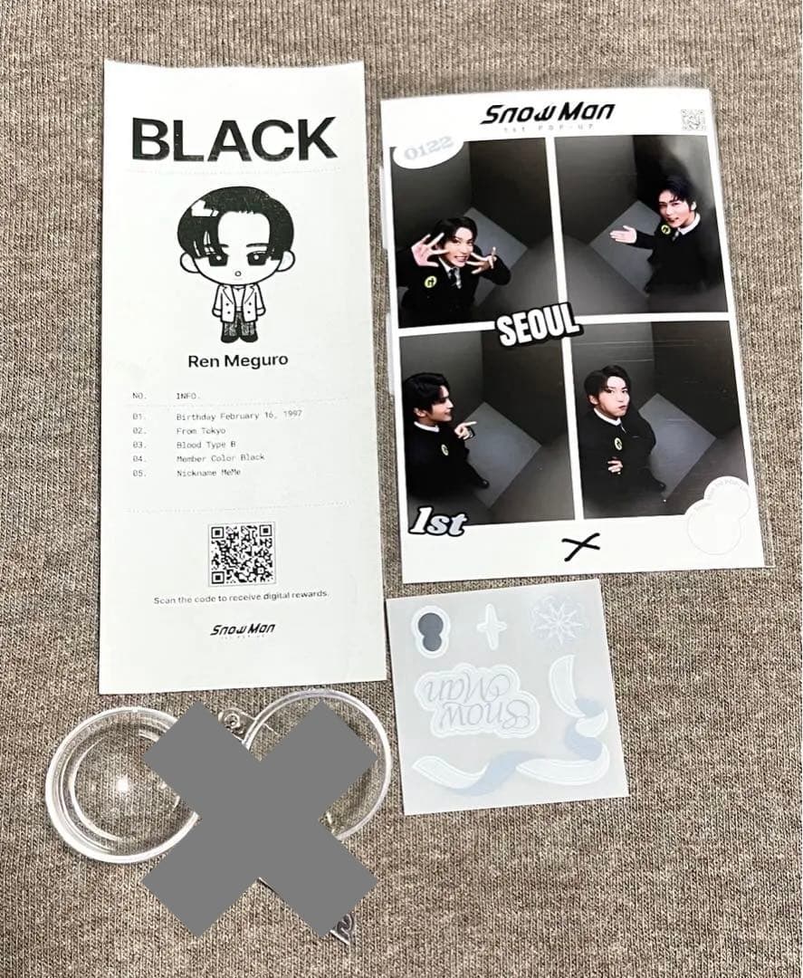 Man 目黒蓮　POPUP12点セット トレカ バッジ フォトカード等