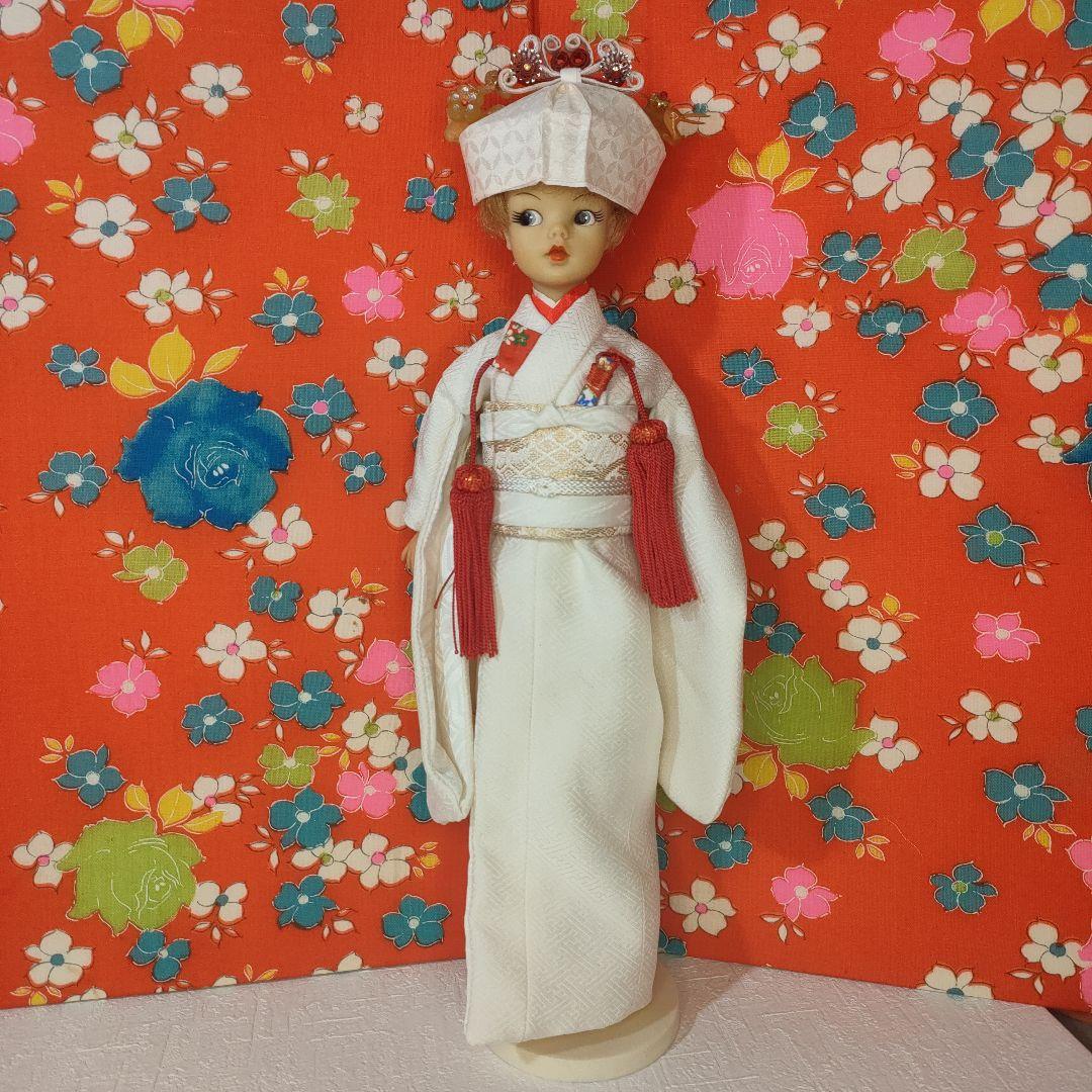 タ*ー様 タミーちゃんサイズ　ハンドメイド　花嫁衣装セット　鶴花柄