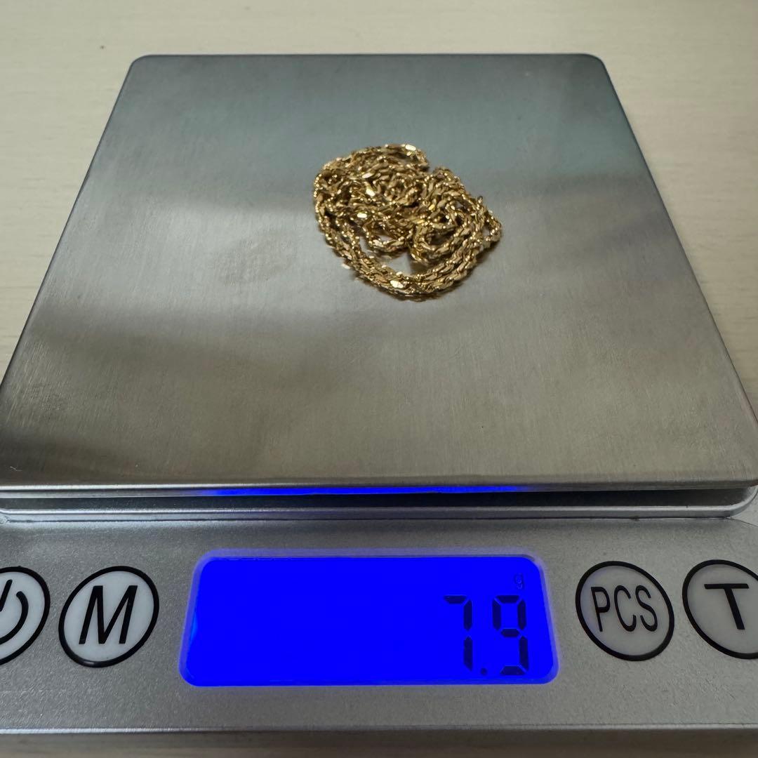 18金 ネックレス 全長約50cm 750刻印 7.9グラム