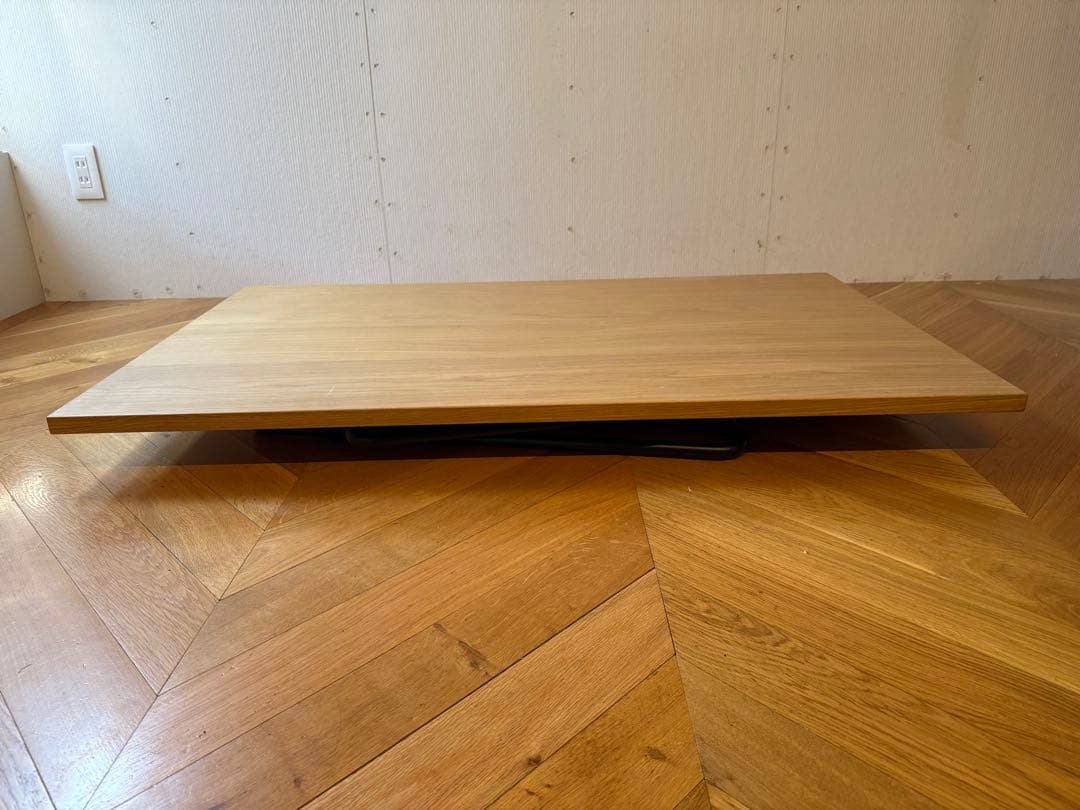 MUJI 無印良品 木製折りたたみテーブル 1台 オーク材突板 幅120cm
