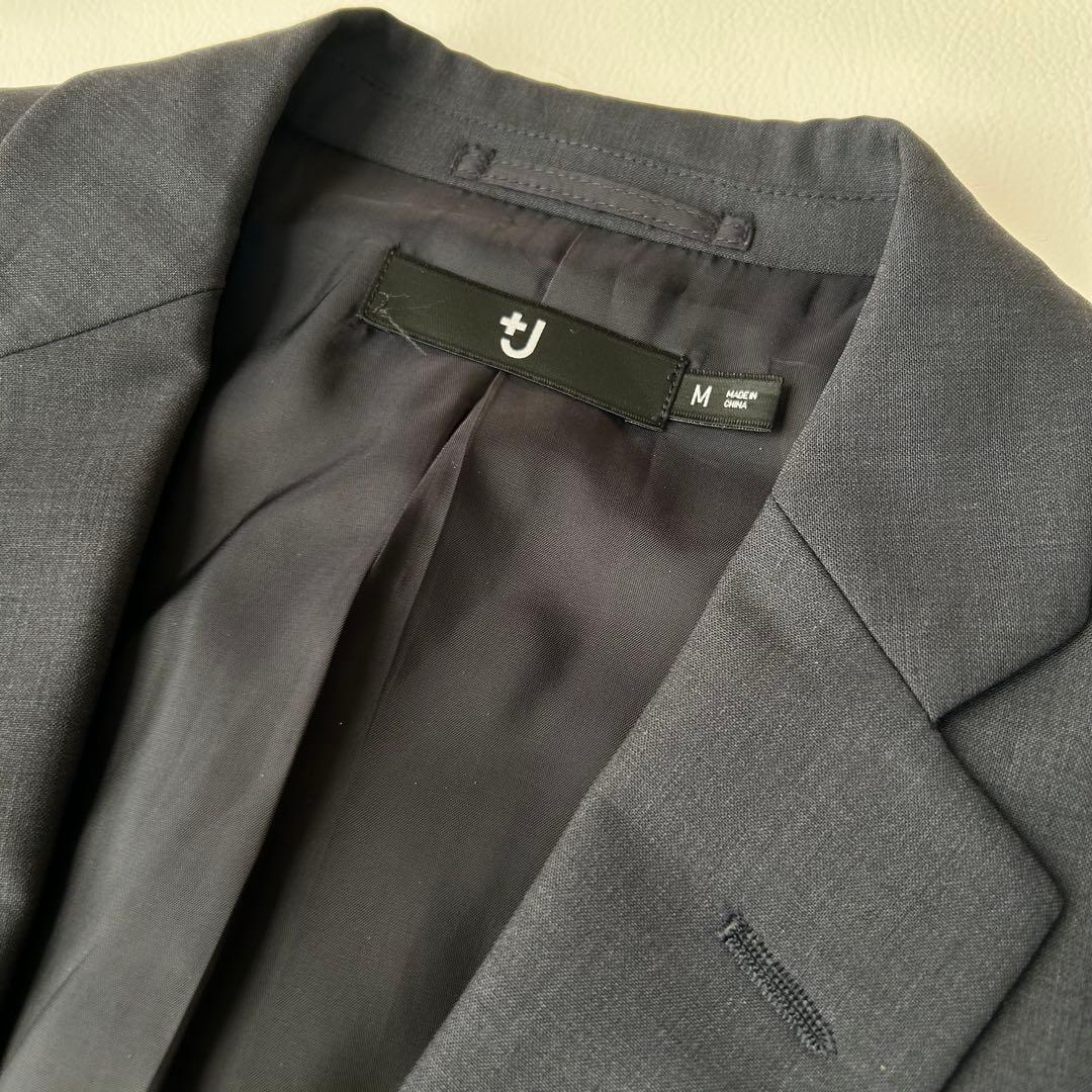 【UNIQLO＋J ユニクロ　セットアップ　 ダークグレー　M】テーラード