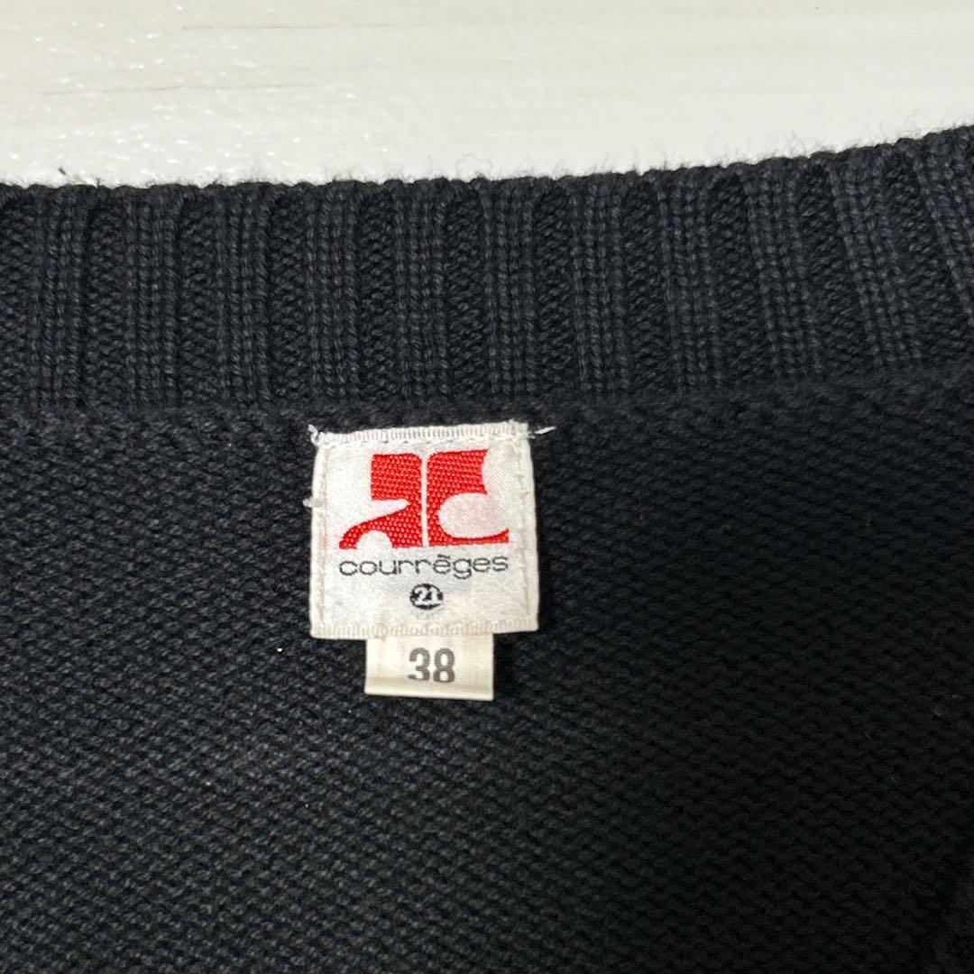 courreges 21 クレージュ　ニット　カーディガン　y2k ロゴ
