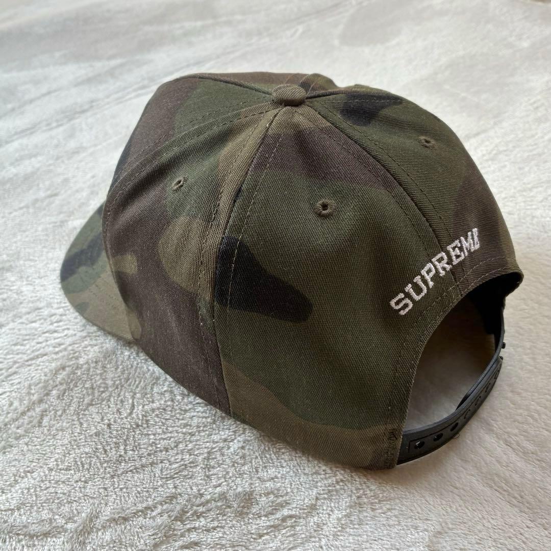 美品♪♪SUPREME シュプリーム　迷彩　カモ柄刺繍キャップ