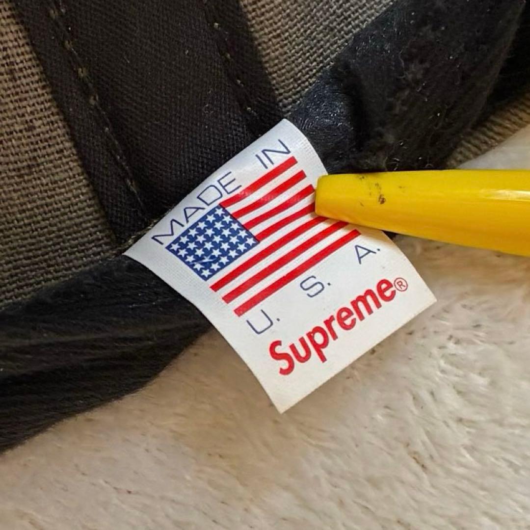 美品♪♪SUPREME シュプリーム　迷彩　カモ柄刺繍キャップ