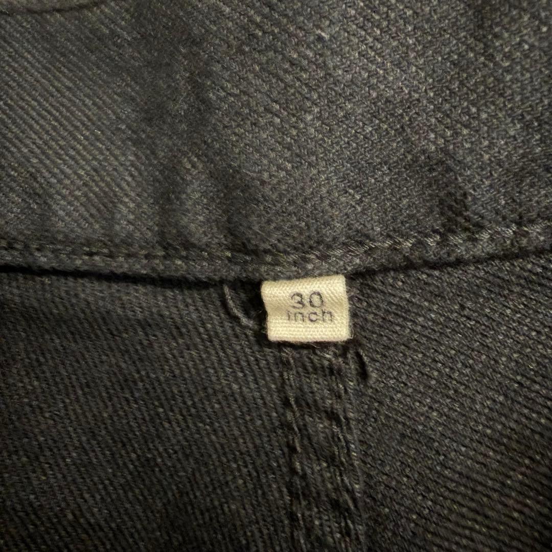 MUJI Labo 和紙混カルゼセットアップ上下 黒 L・W30 裾直しあり
