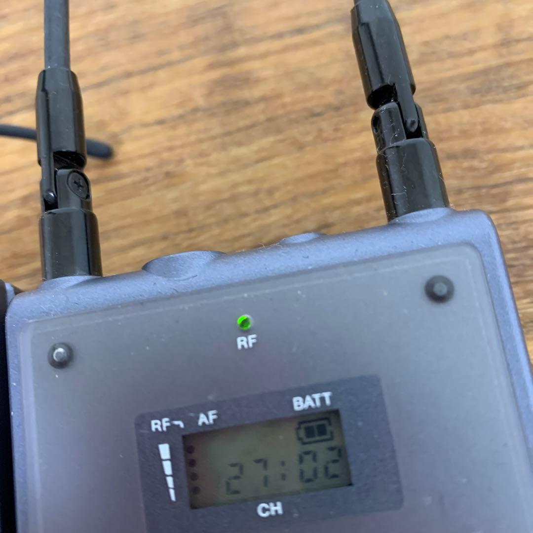 SONY 業務用ワイヤレスマイクシステム URX-P1 UTX-B1　動作品