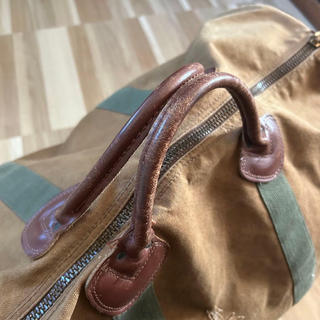 7080s LL.BEAN Boston bagレザーハンドル ギザタグワッペン