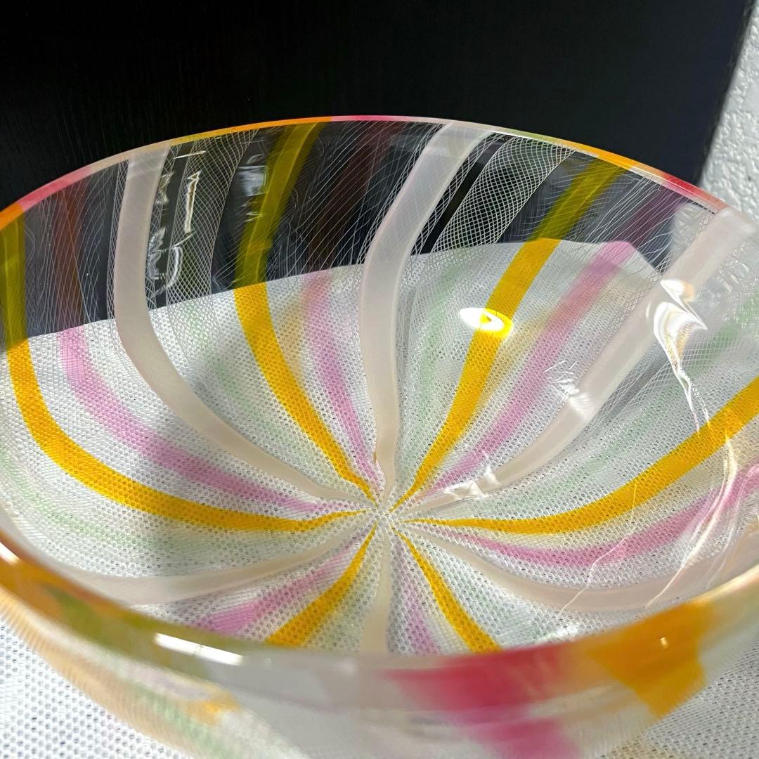 マルティグラス Multi Glass ガラス工芸 置物 食器 皿 レース加工