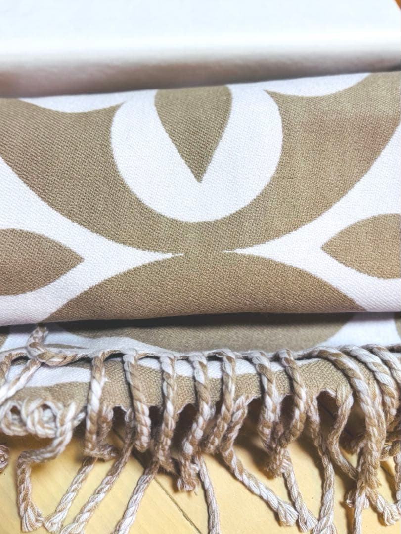 y*o様 LOUIS VUITTON ロゴ マフラー ベージュ/ピンク