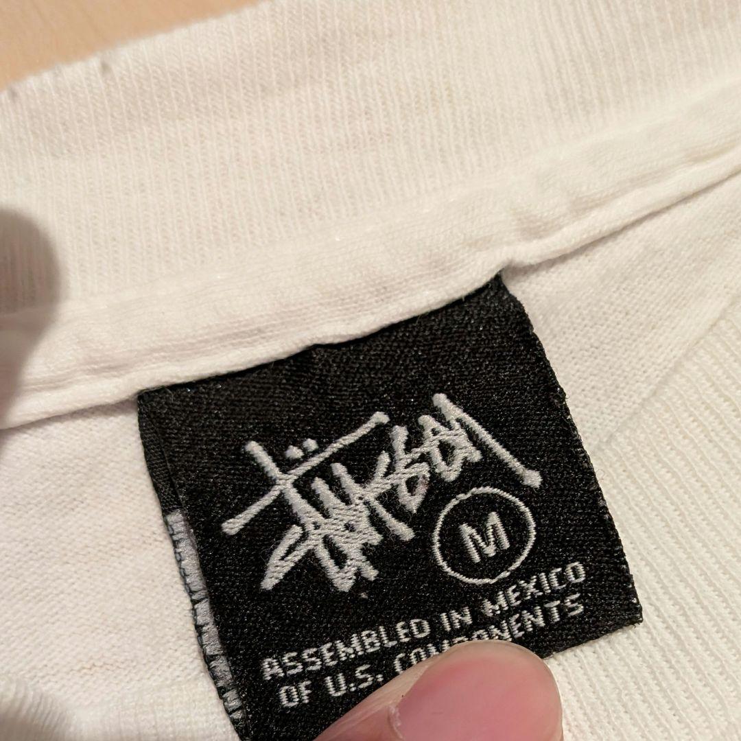 p*様 【М】OLD STUSSY スカル プリント Tシャツ 黒タグ メキシコ