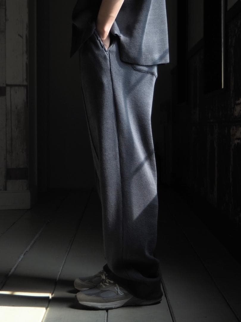 YOKEヨーク RIB KNITTED TROUSERS
