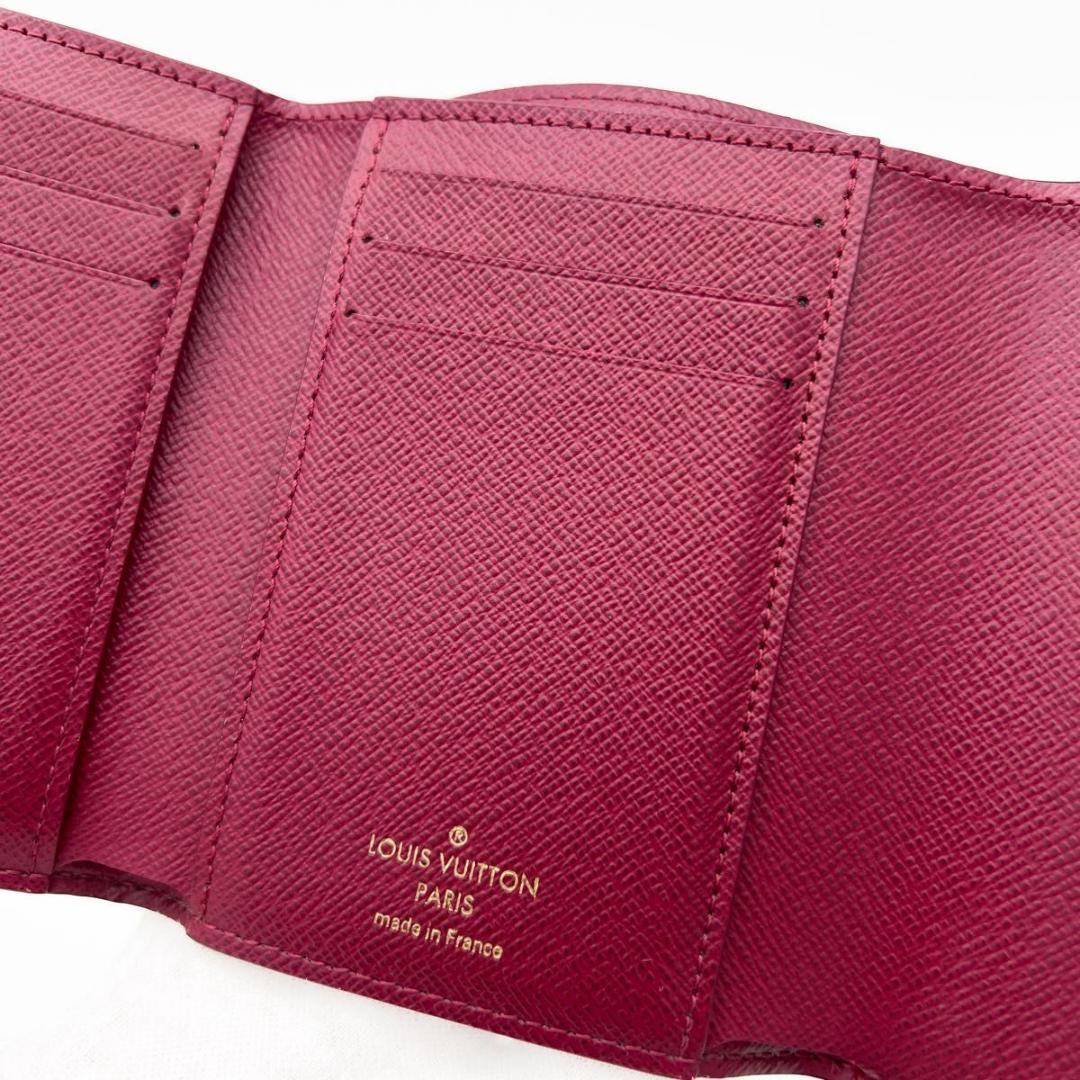 【使用わずか IC搭載】ヴィトン モノグラム ヴィクトリーヌ フューシャ 財布