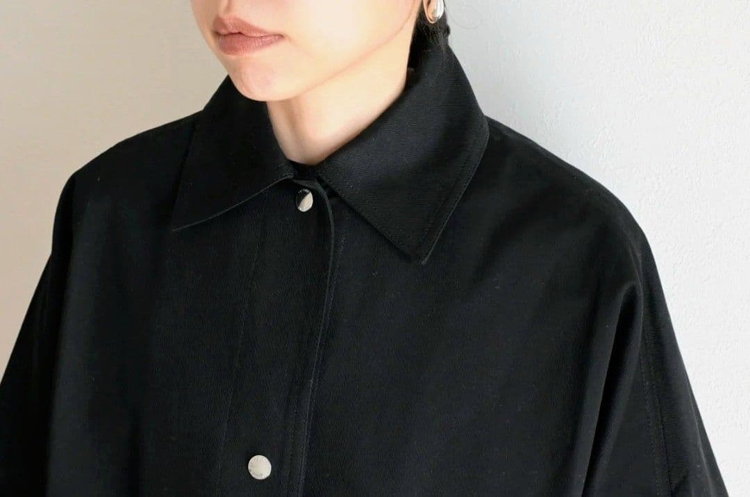 【TOTEME】WASHED COTTON JACKET 黒