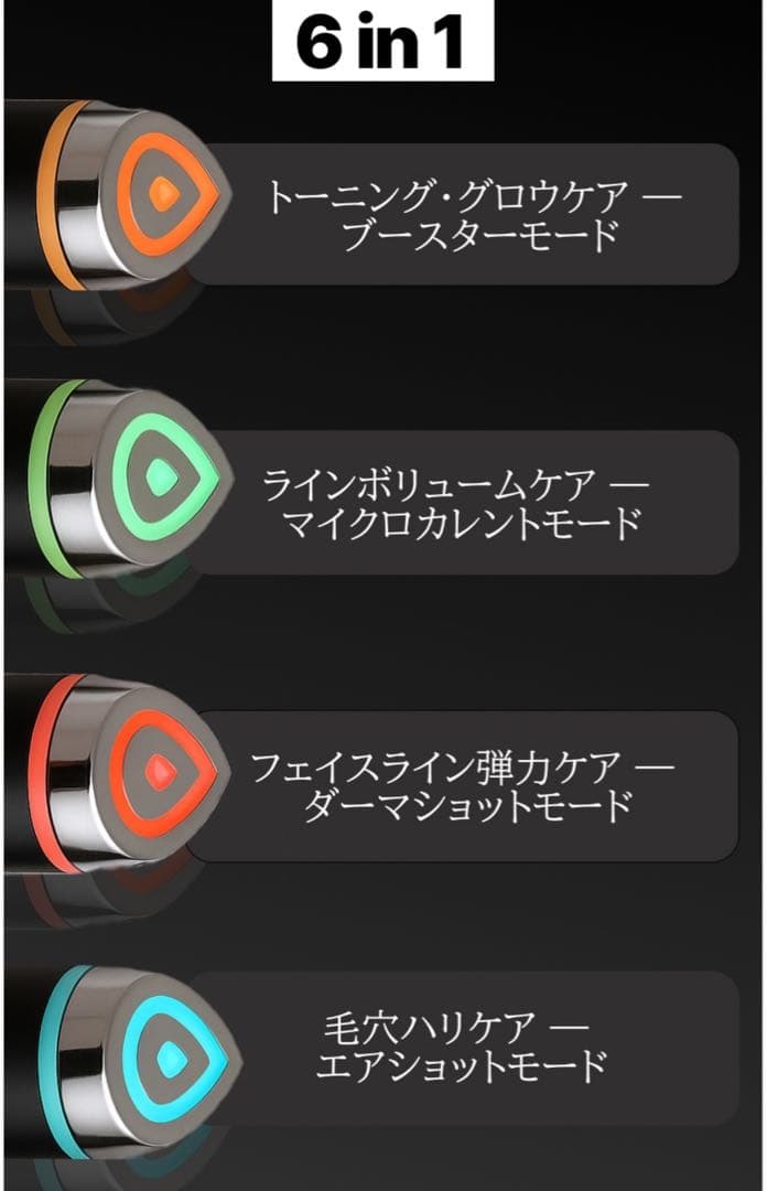 medicube ブースタープロ 6in1 美顔器　黒　訳あり