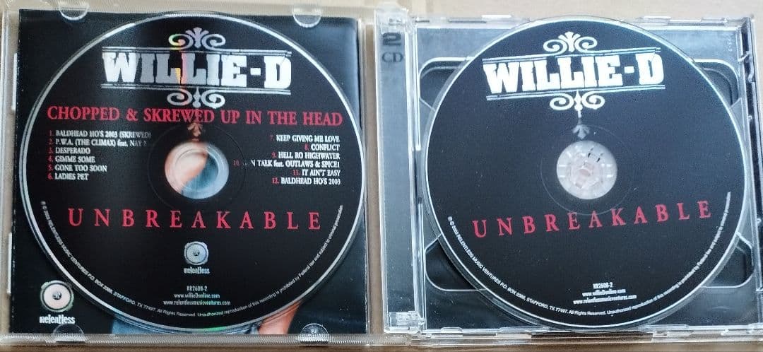 WILLIE-D/Unbreakable ギャングスタラップ G-RAP