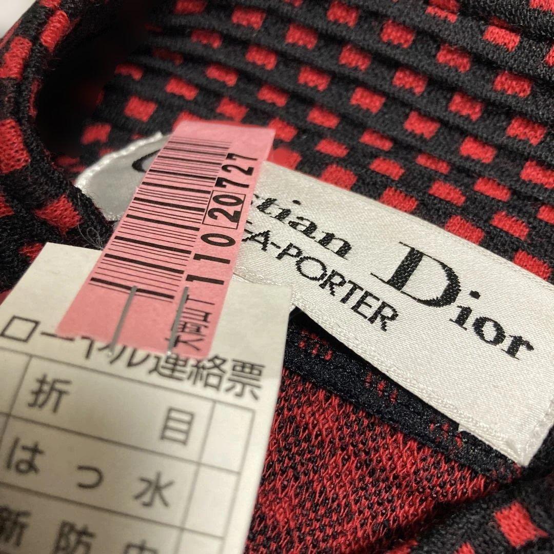 Christian Dior クリスチャン　ディオール赤と黒ワンピース　M