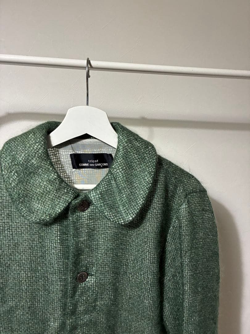 tricot COMME des GARCONS 丸襟ウールカーディガン