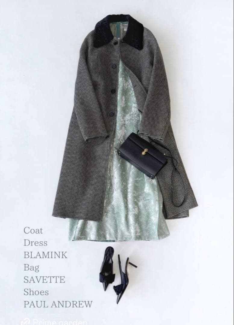 BLAMINK 24AW ダブルフェイスファーカラーコート