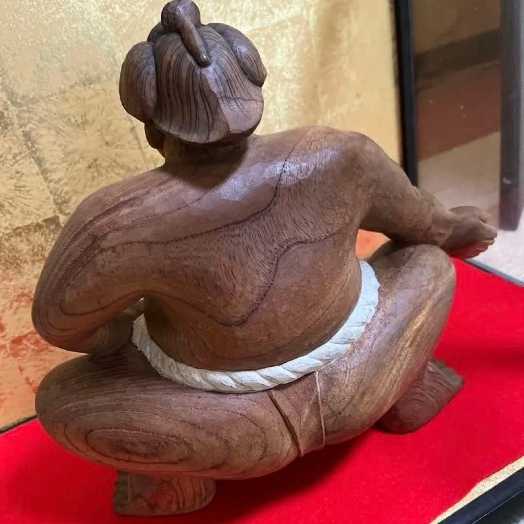 木彫　横綱像