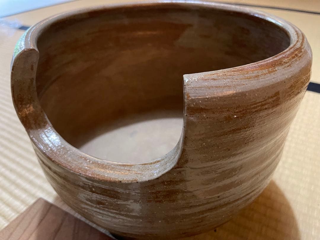 値下げしました。陶器　風炉釜　セット 茶釜　敷板　五徳　付き