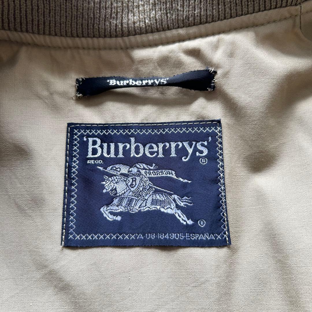 希少✨バーバリー　ヴィンテージ　ブルゾン　スウィングトップ　刺繍　ベージュ　L
