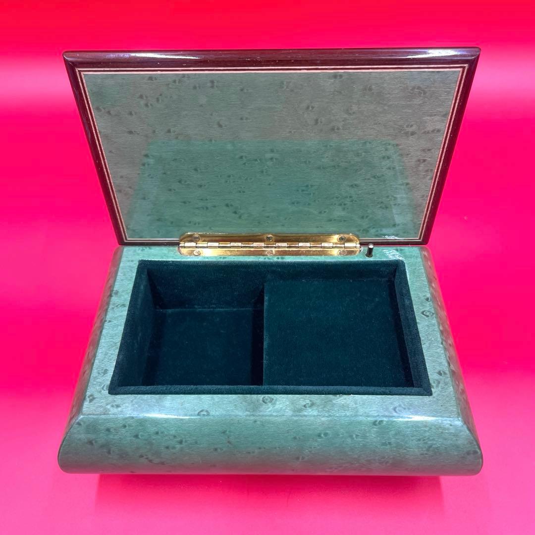 Reuge リュージュ　オルゴール　ビンテージ　花柄　イタリア製　木製