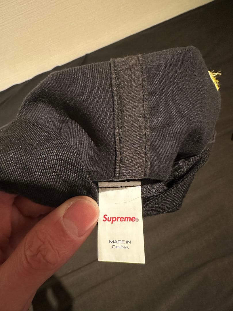SUPREME 炎刺繍キャップ