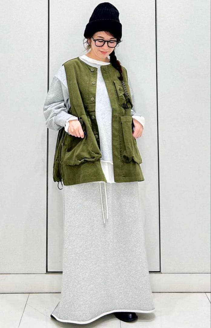 ★ SY♡様★新品［Make stuff '25］erinko大人な裏毛スカート