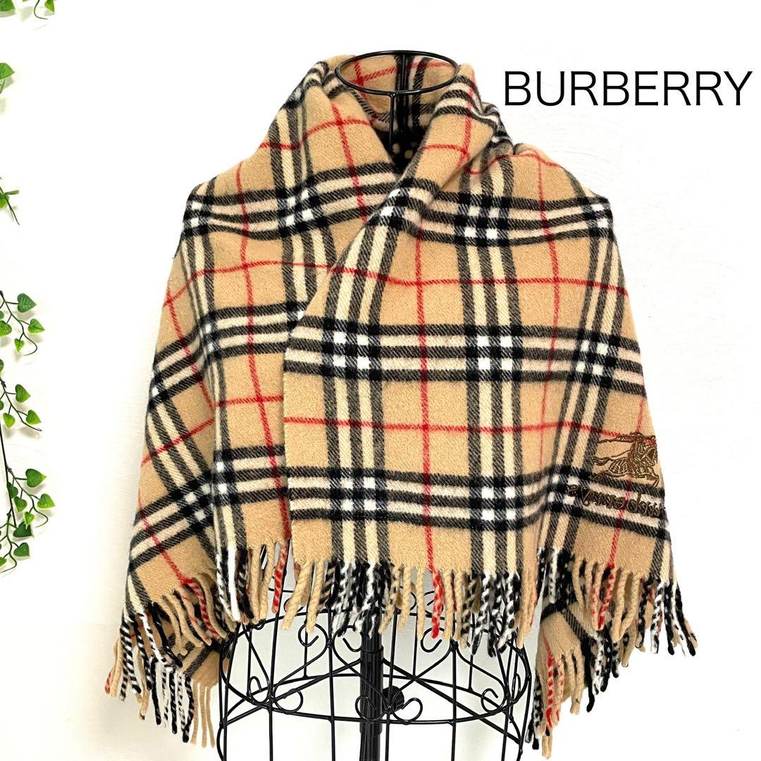 BURBERRY大判ストール　64cm×114cm ノバチェック