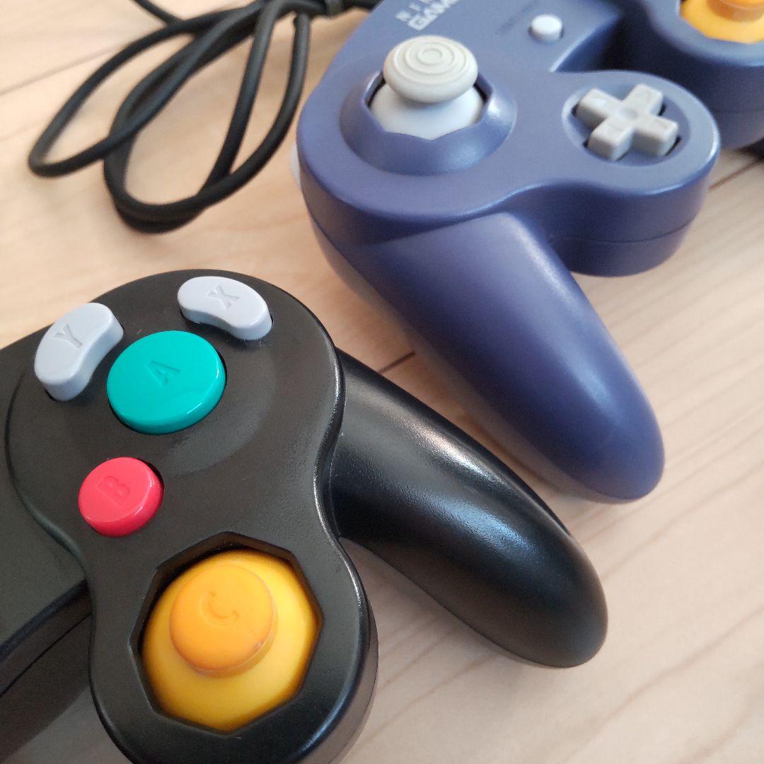 ゲームキューブ　本体　黒　コントローラ✕２　付属品