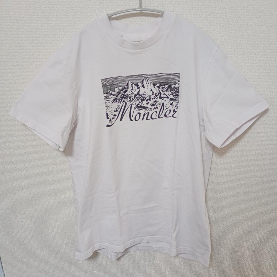 MONCLER 24/25秋冬 マウンテンロゴ コットン TシャツMサイズ
