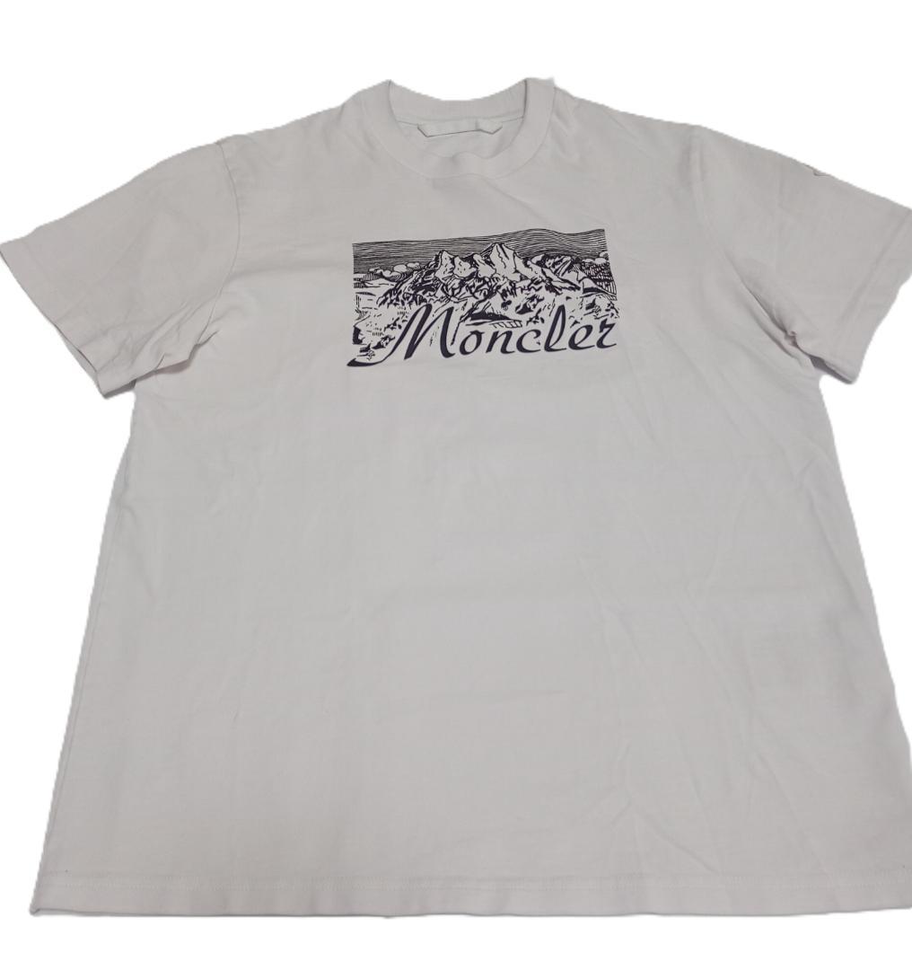 MONCLER 24/25秋冬 マウンテンロゴ コットン TシャツMサイズ