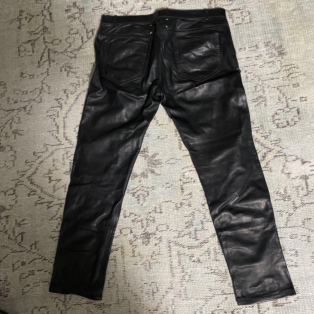 14AW メゾンマルジェラ ラム レザーパンツ