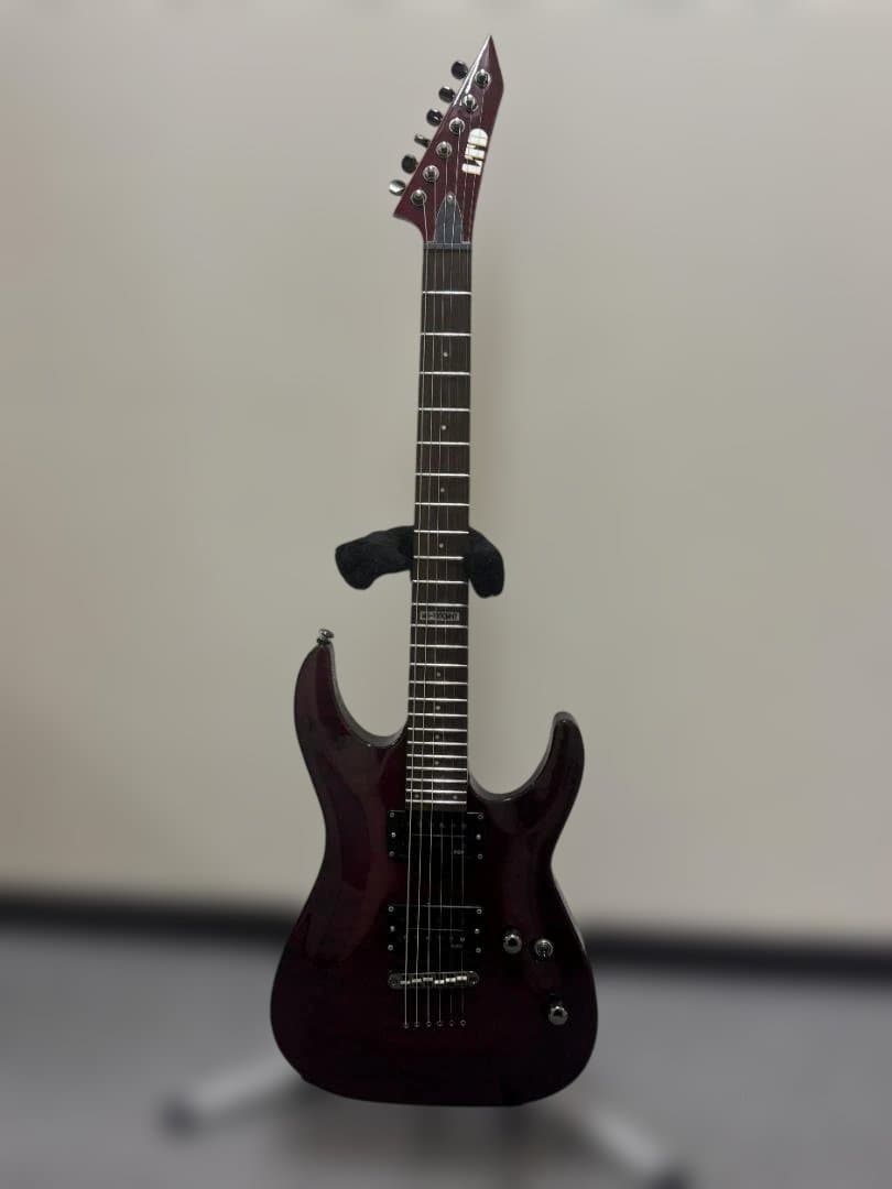 ギター ESP LTD MH-100QMNT See Thru Black Cherry