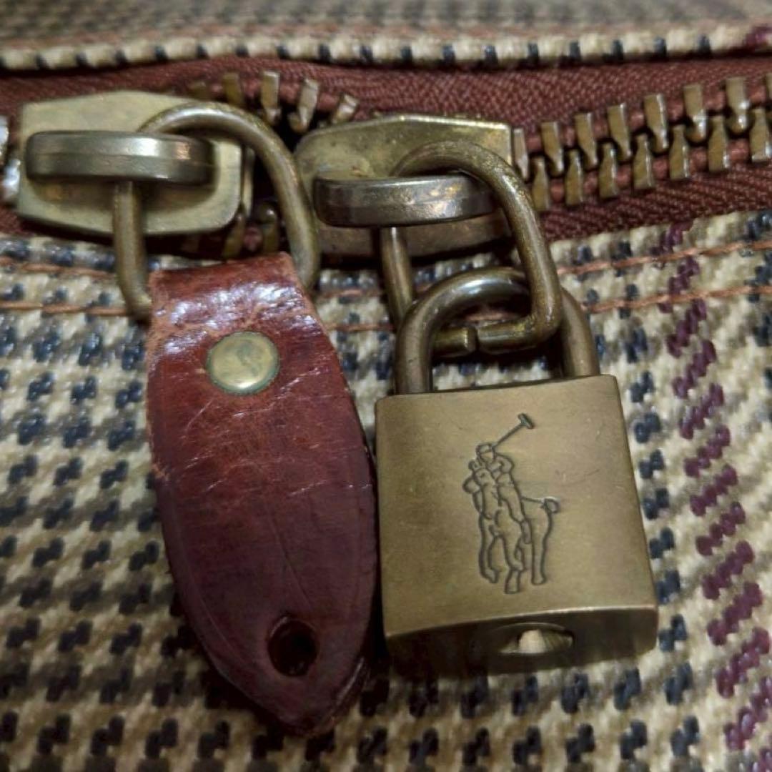 POLORALPHLAUREN 2way BOSTONBAG 千鳥格子　y2k