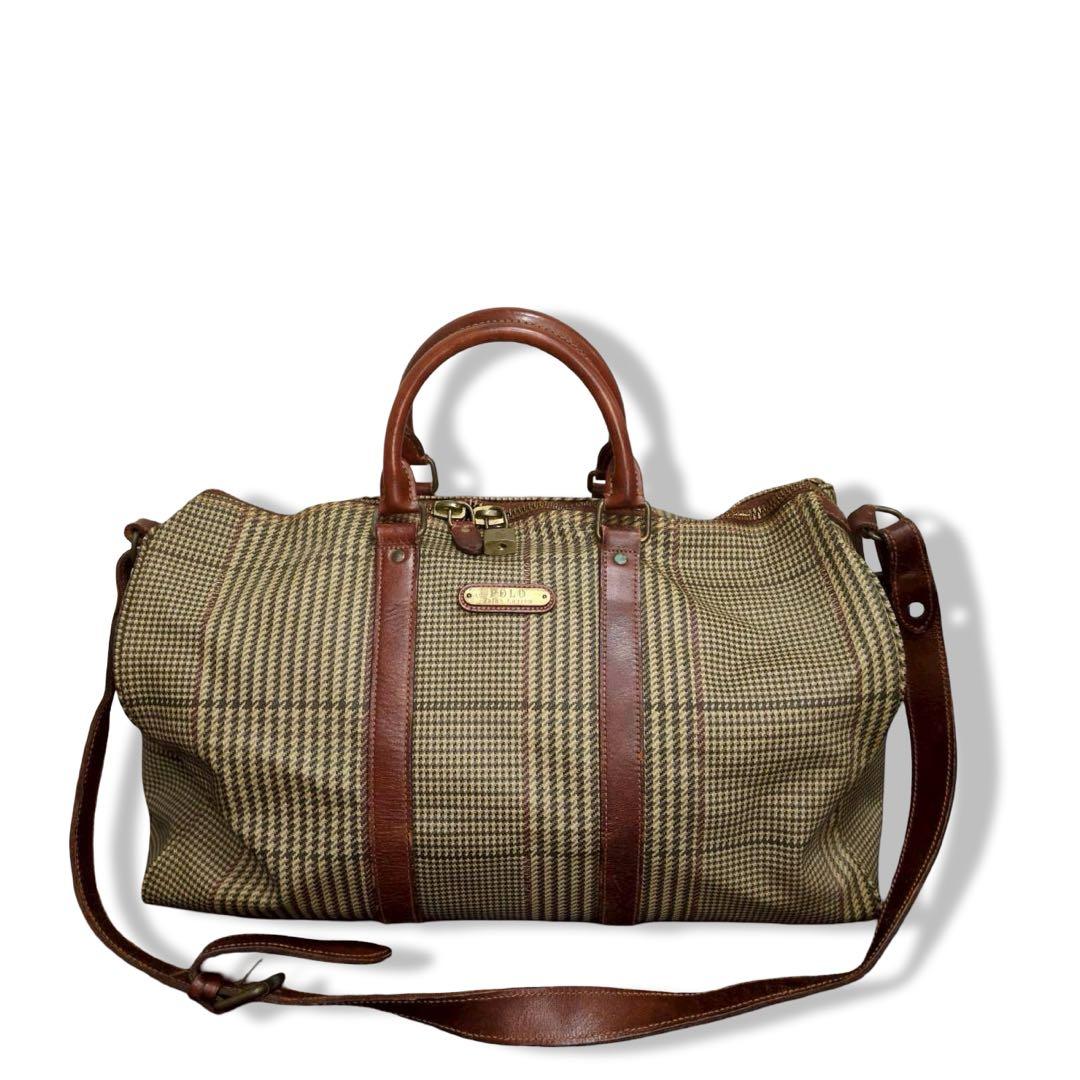 POLORALPHLAUREN 2way BOSTONBAG 千鳥格子　y2k