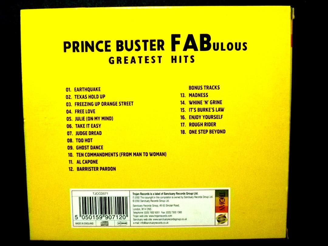 ☆ Prince Buster - FABulous Greatest Hits
