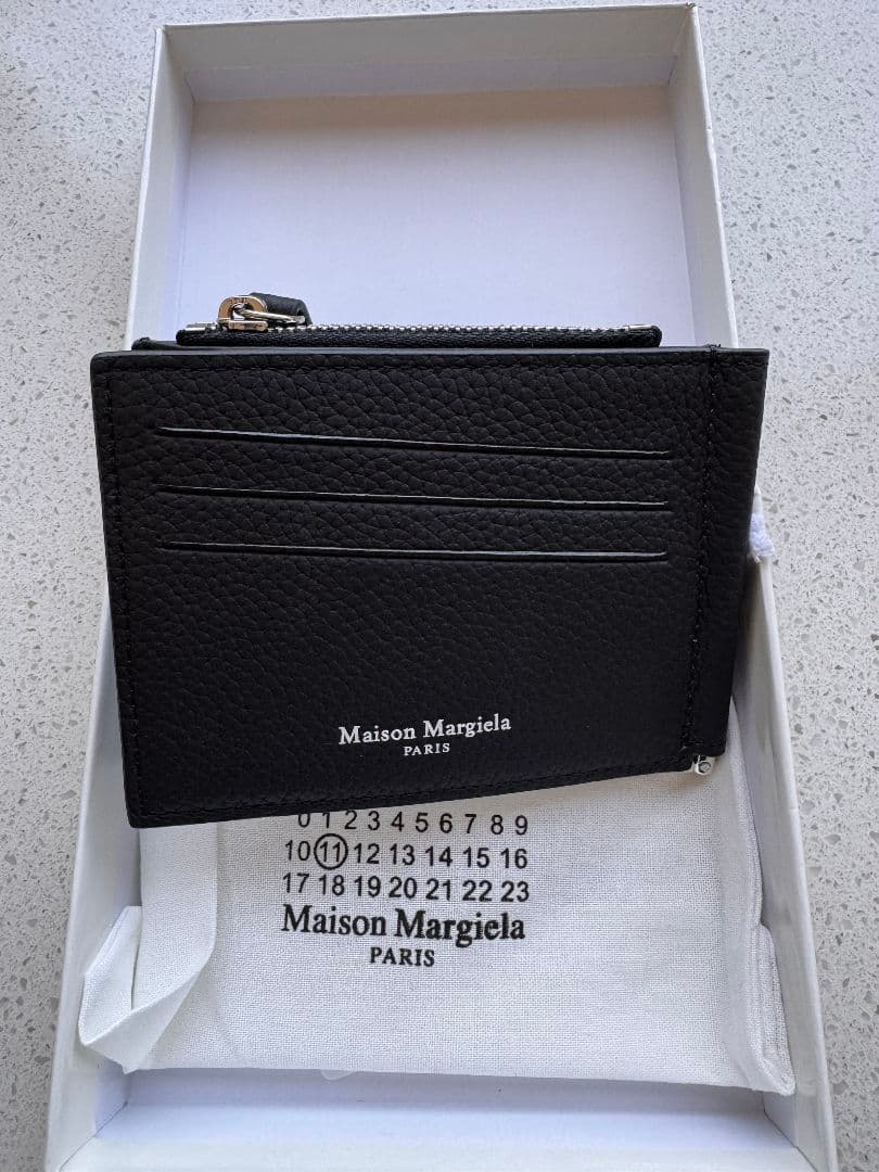 Maison Margiela ブラック二つ折り財布