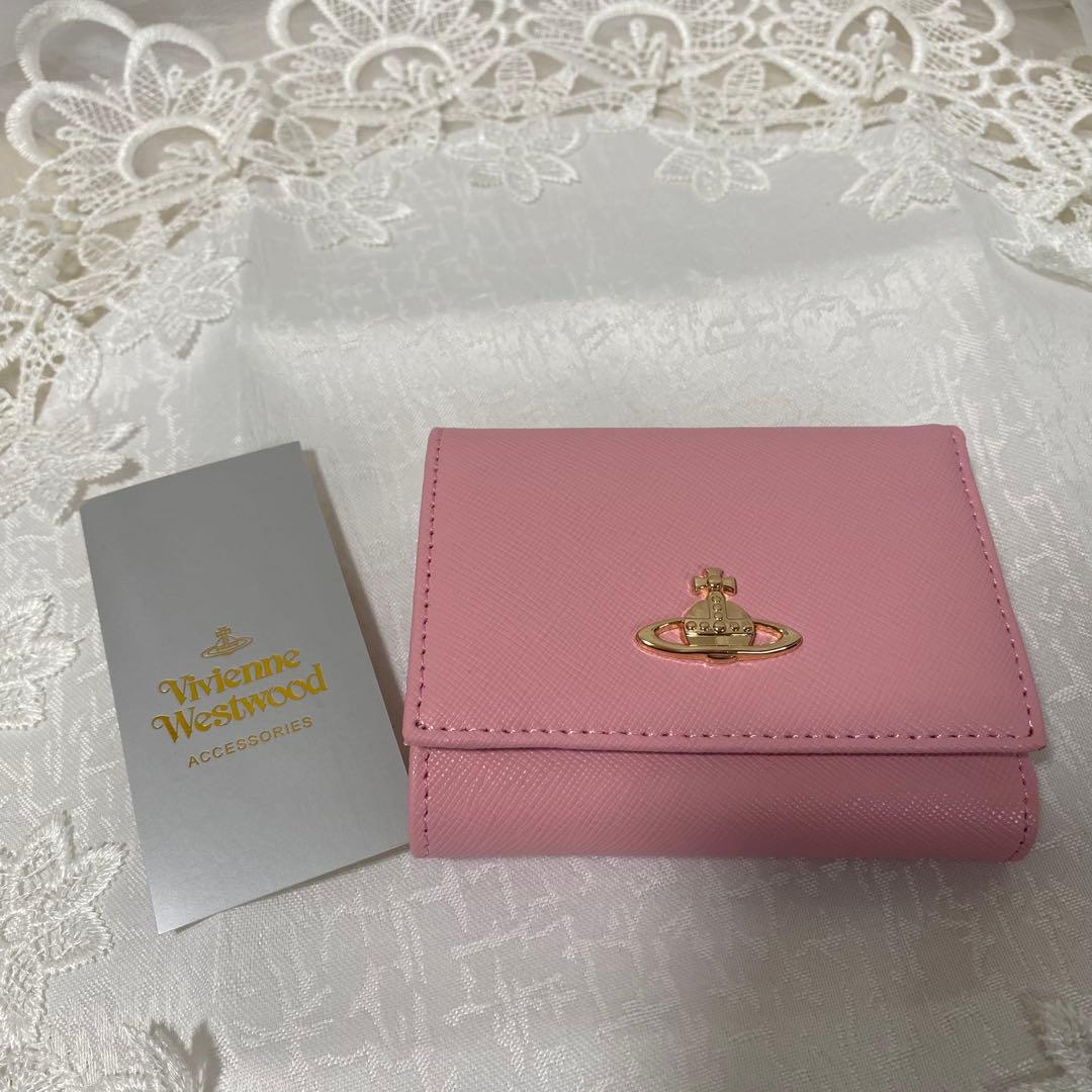 【依頼限定価格】Vivienne Westwood 三つ折り財布 ピンク