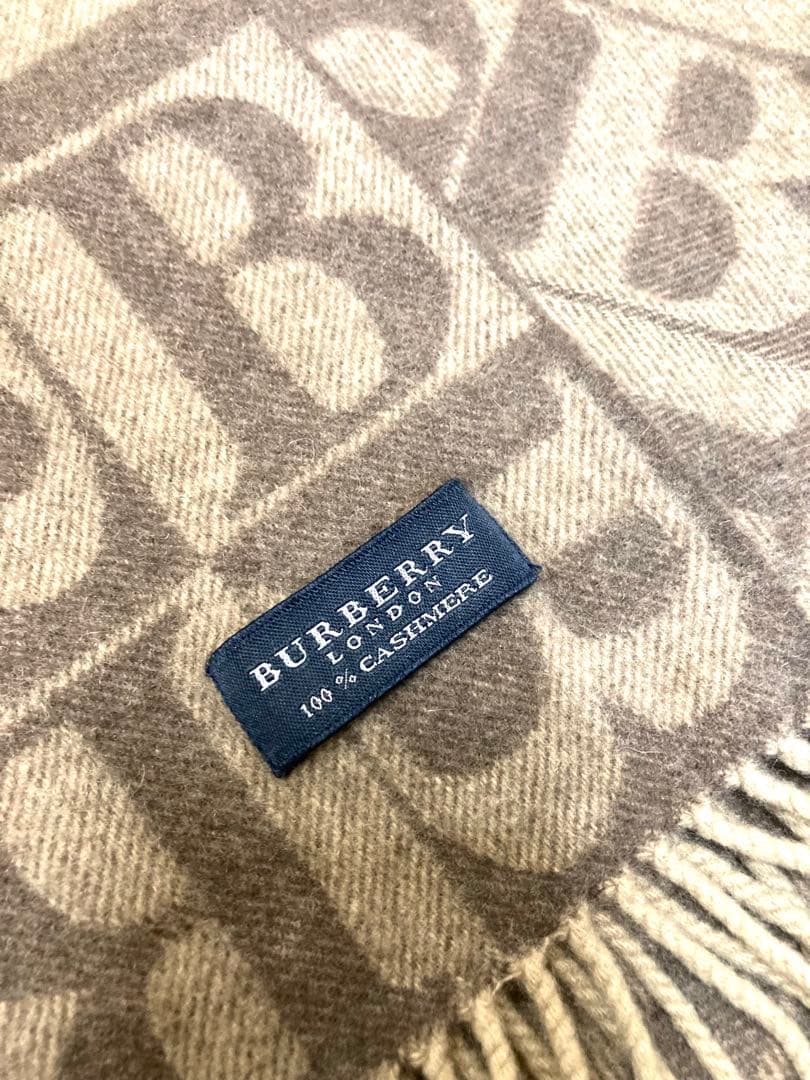 BURBERRY カシミヤ マフラー Bロゴ