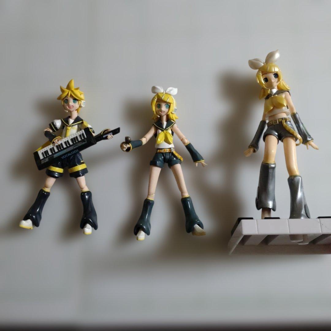 VOCALOID Figma 鏡音リン　レン　エクストラフィギュア　3体
