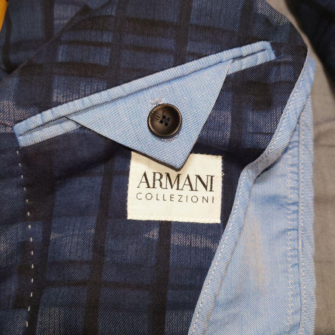 美品！ ARMANI COLLEZIONI チェック柄 ジャケット アルマーニ